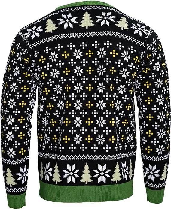 T-Rex DJ Holiday Dinosaur Sweater - XS