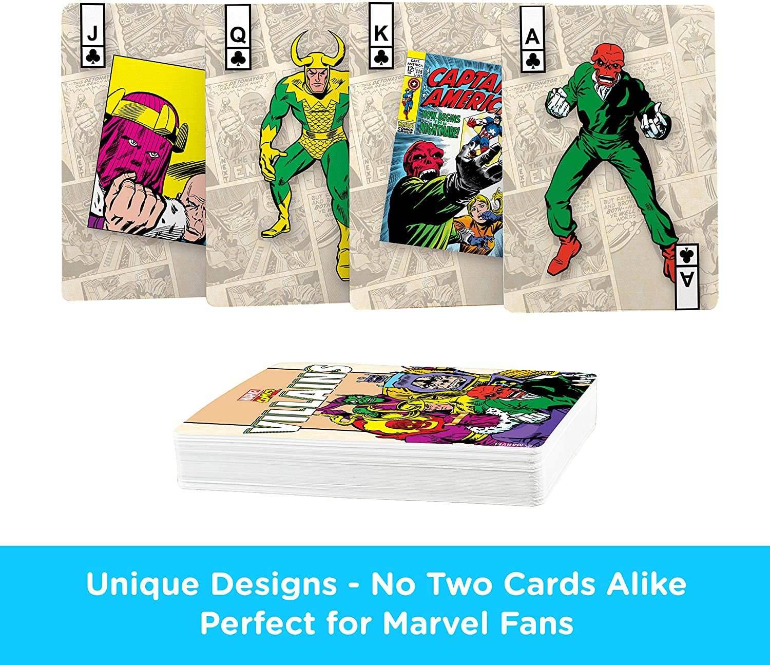 Aquarius Playing Cards: Marvel - Villians Retro - 