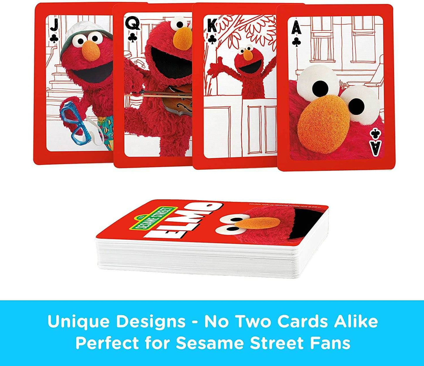 Aquarius Playing Cards: Sesame Street - Elmo - 
