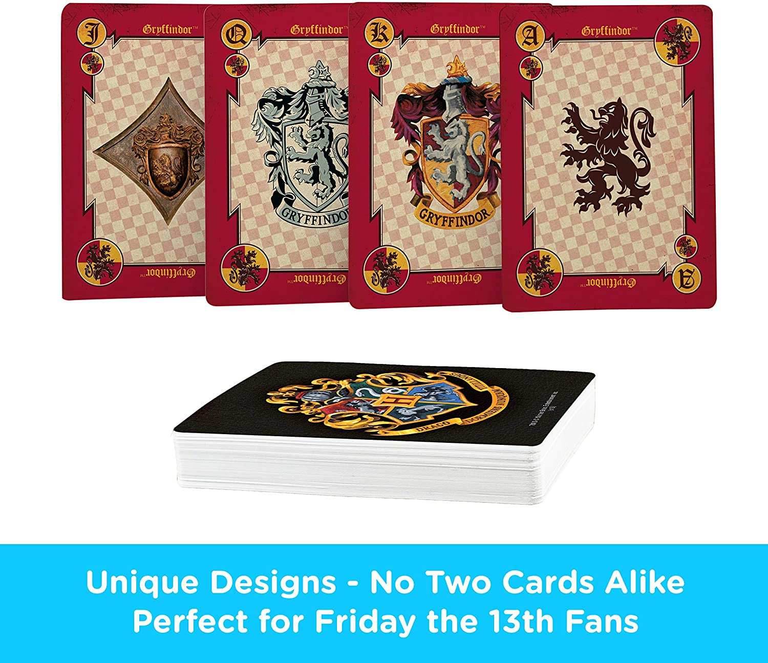 Aquarius Playing Cards: Harry Potter - House Crests - 