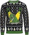 T-Rex DJ Holiday Dinosaur Sweater - XS