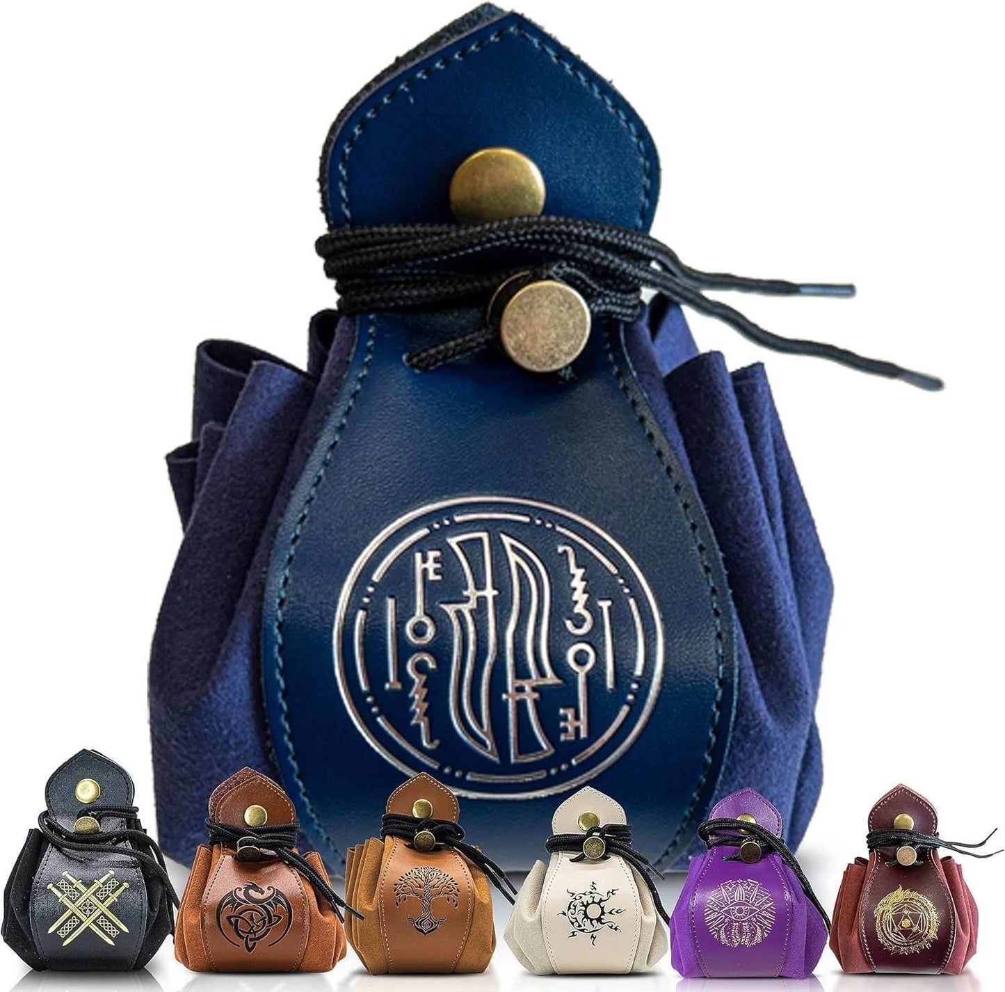 Genuine Leather RPG Bags - Blue - Daggers