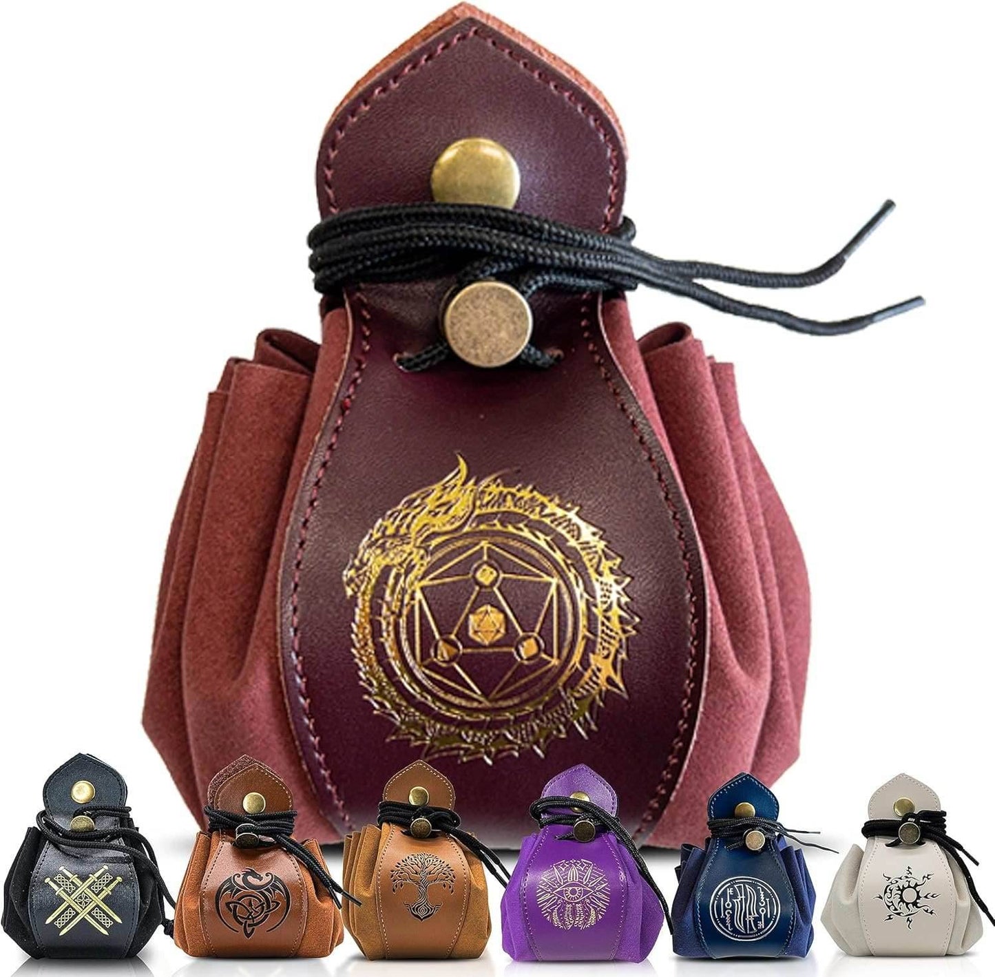 Genuine Leather RPG Bags - Red - Dragon