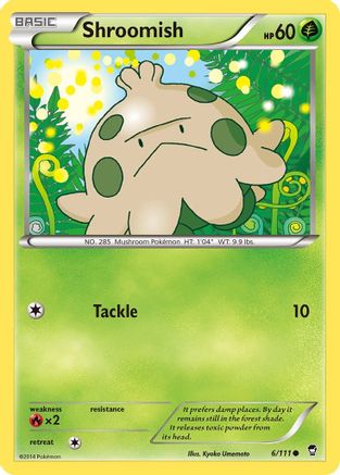 Shroomish 006/111 - XY  Furious Fists Reverse Holofoil
