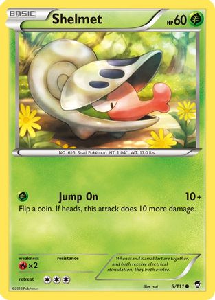 Shelmet 008/111 - XY  Furious Fists