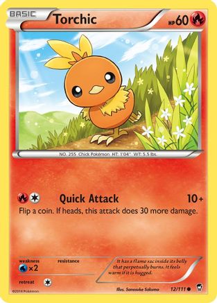 Torchic 012/111 - XY  Furious Fists Reverse Holofoil