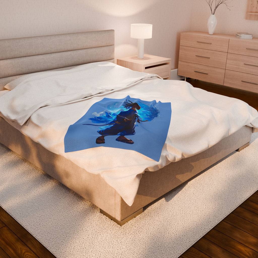 Wolf Warrior Plush Blanket