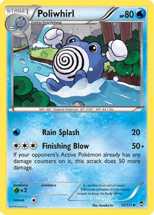 Poliwhirl 016/111 - XY  Furious Fists Reverse Holofoil