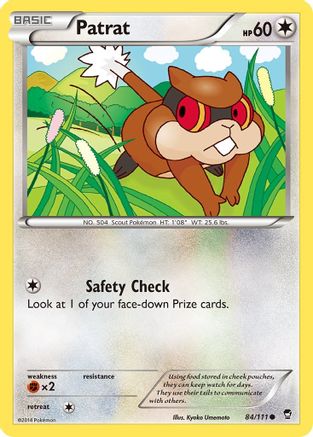 Patrat 084/111 - XY  Furious Fists Reverse Holofoil