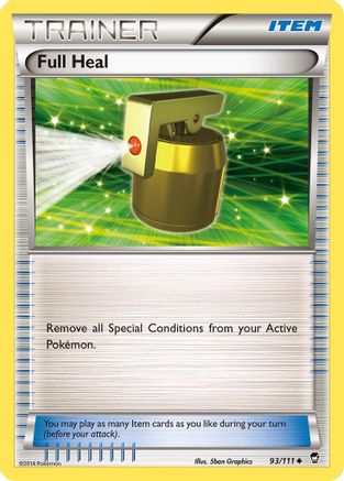 Full Heal 093/111 - XY  Furious Fists Reverse Holofoil