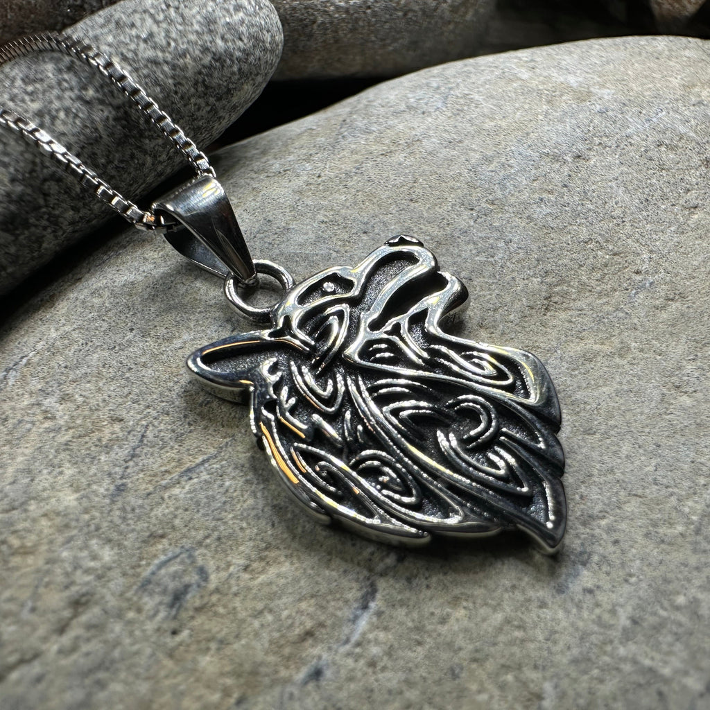 3-D Wolf Necklace