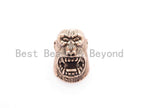 Antique Gorilla Head Bead, For 550 Paracord EDC Survival Bracelet, Men's Bracelet Beads, Paracord KeyChain Beads,14x20x17mm,1pc,sku#Y127