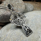 Saint Cuthbert Celtic Cross Necklace