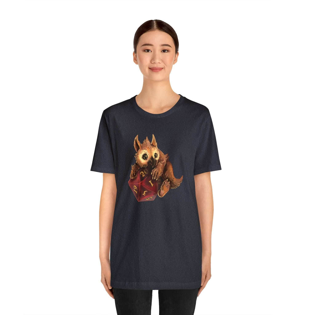 Owliver with High Variance D20 Short Sleeve Tee - Athletic Heather / S