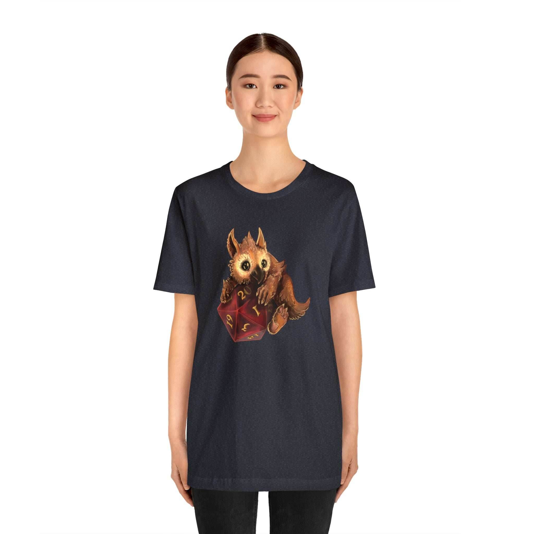Owliver with High Variance D20 Short Sleeve Tee - Athletic Heather / S