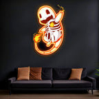 Charmander Plexiglass Neon Art, Pokemon Neon Sign, Neon Light Sign, Neon Wall Art
