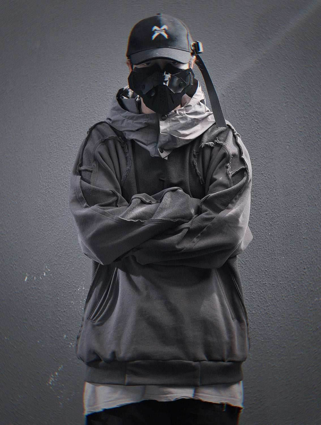 HiH56 Grey NX Hoodie - M