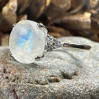 Winter Dawn Moonstone Ring
