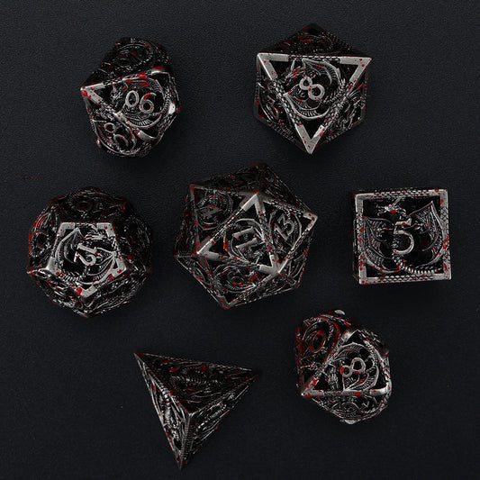 Board Game Running Group Multi-sided Hollow Copper Dice-DungeonDice1