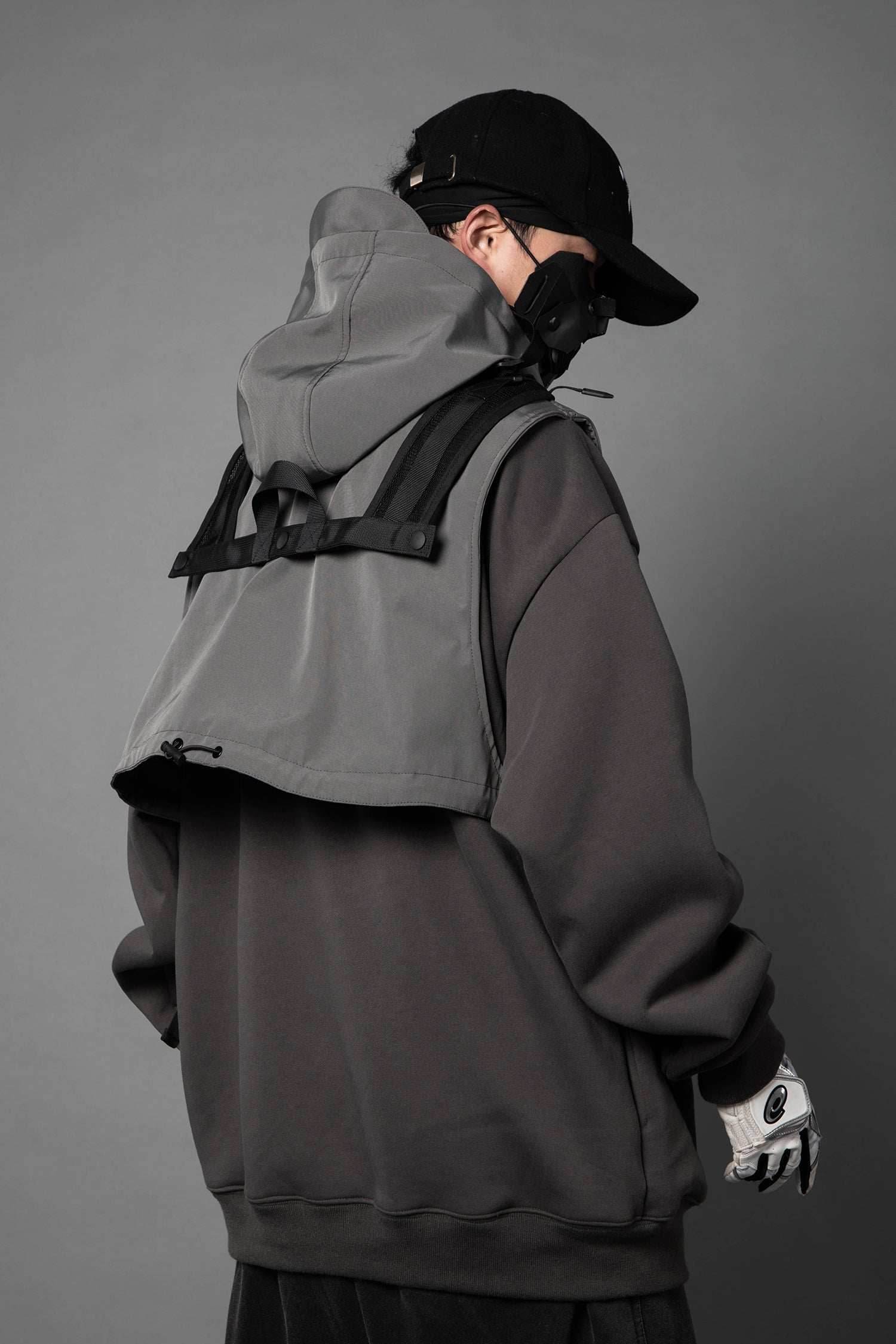 HiH34 Grey Tech Guard Hoodie - Grey / M