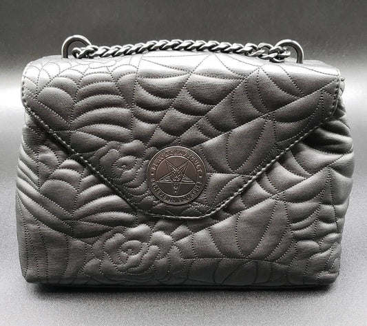 BlackCraft Cult Charlotte Spider Quilt Shoulder Bag - 