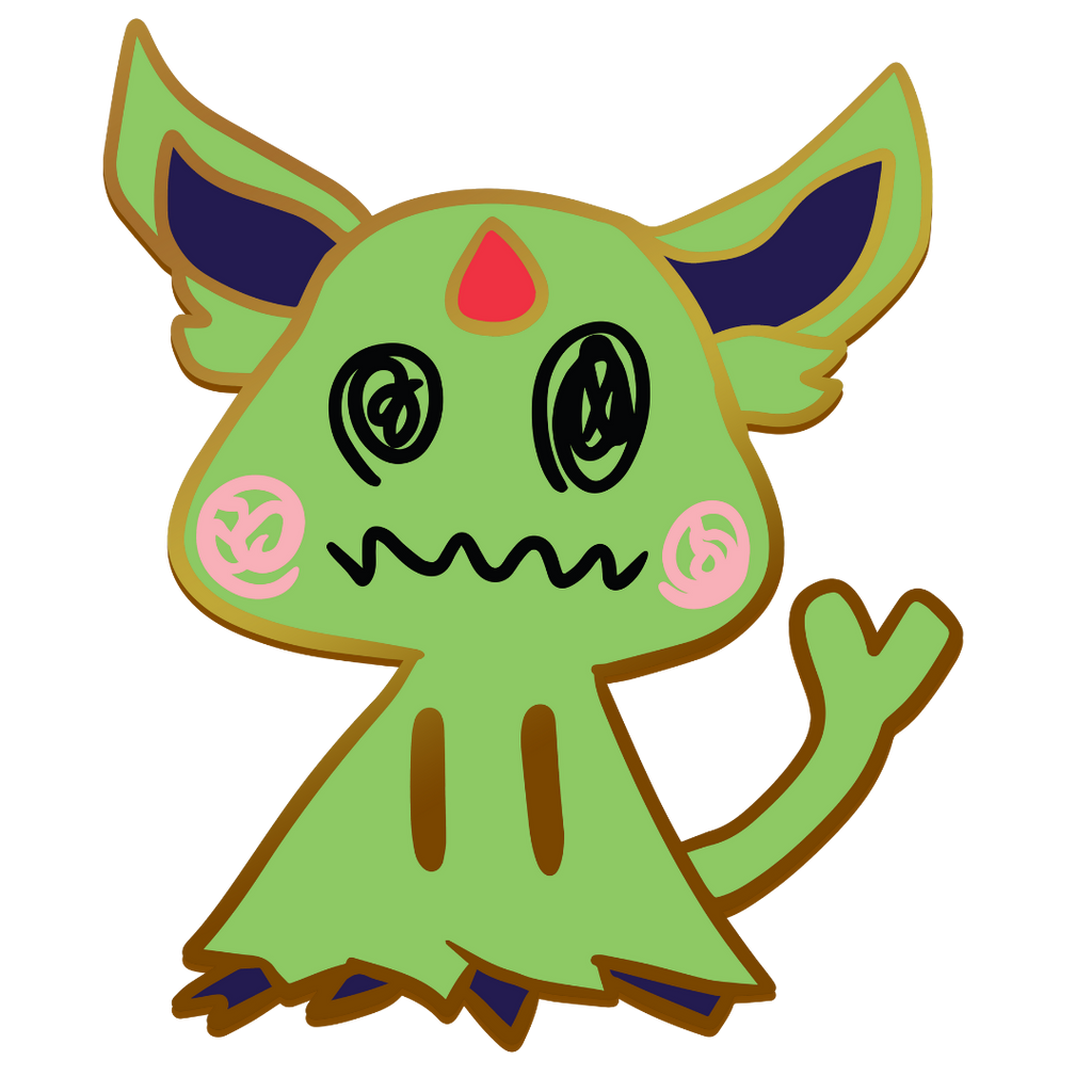 Pokemon: Mimikyu Shiny Espeon Enamel Pin