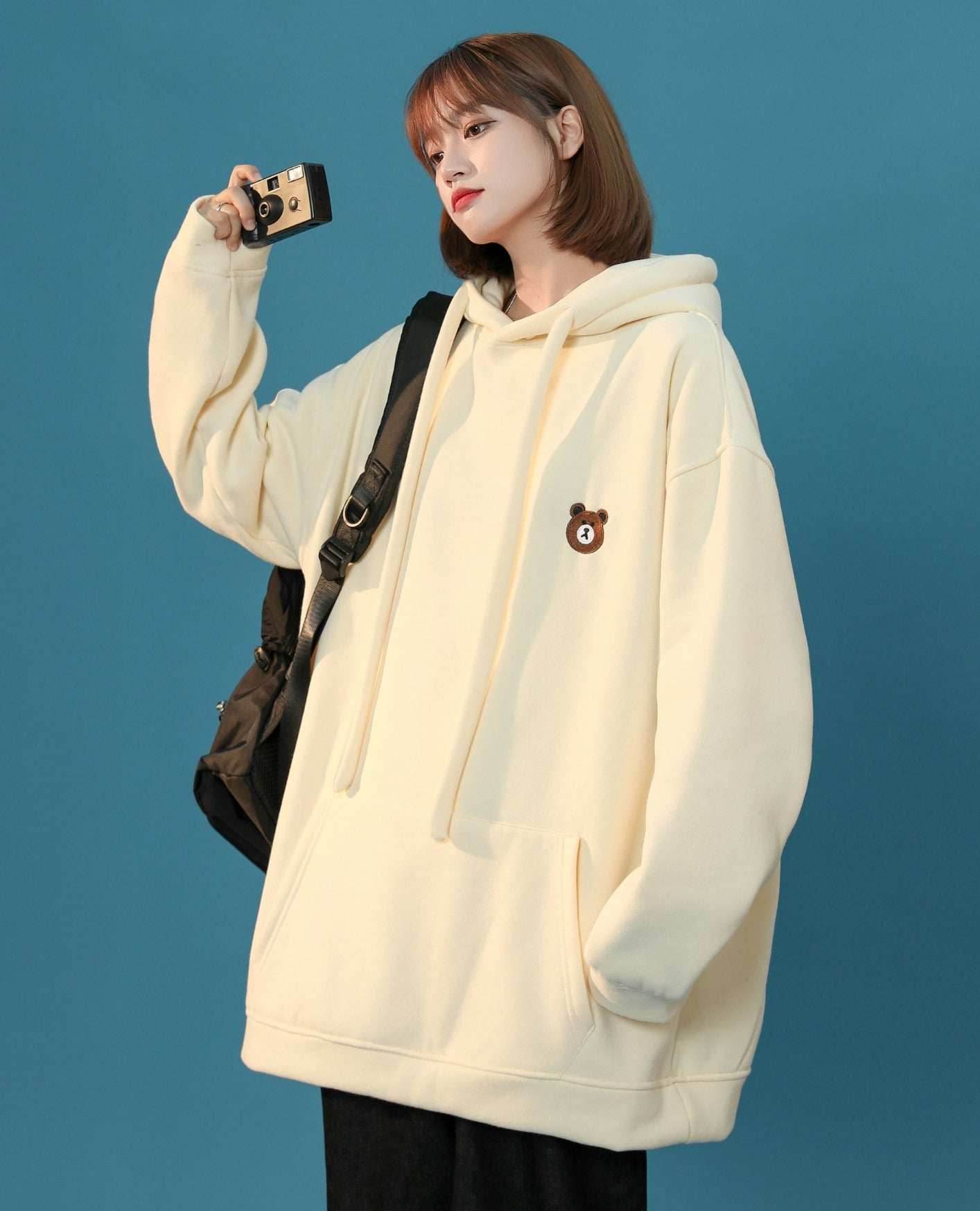 Women's Classic Teddy Hoodie - Apricot / S