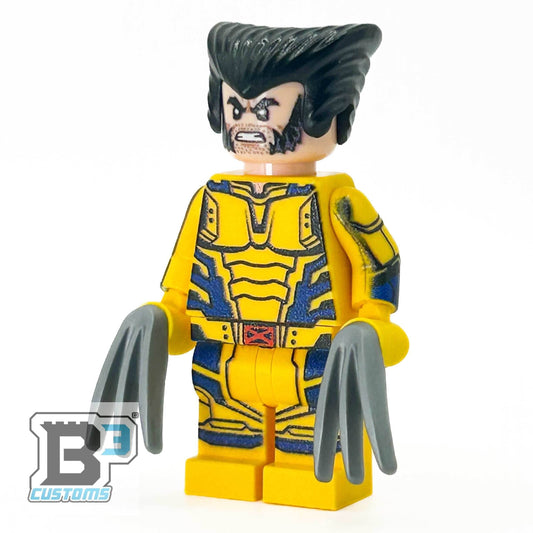 Custom Wolverine Minifig made using LEGO parts - B3 Customs - 