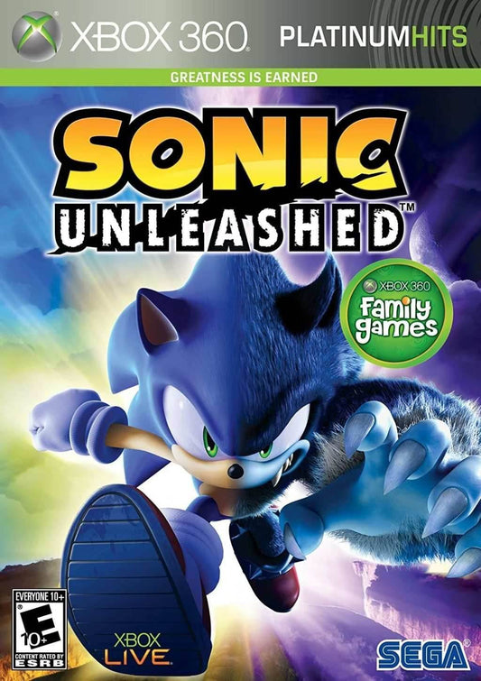 Sonic Unleashed (Platinum Hits) (Xbox 360) - Complete - Good