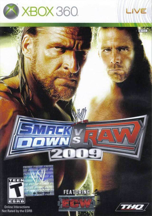 WWE SmackDown vs. Raw 2009 (Xbox 360) - Game Manual Only