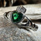 Emerald Meadow Claddagh Ring