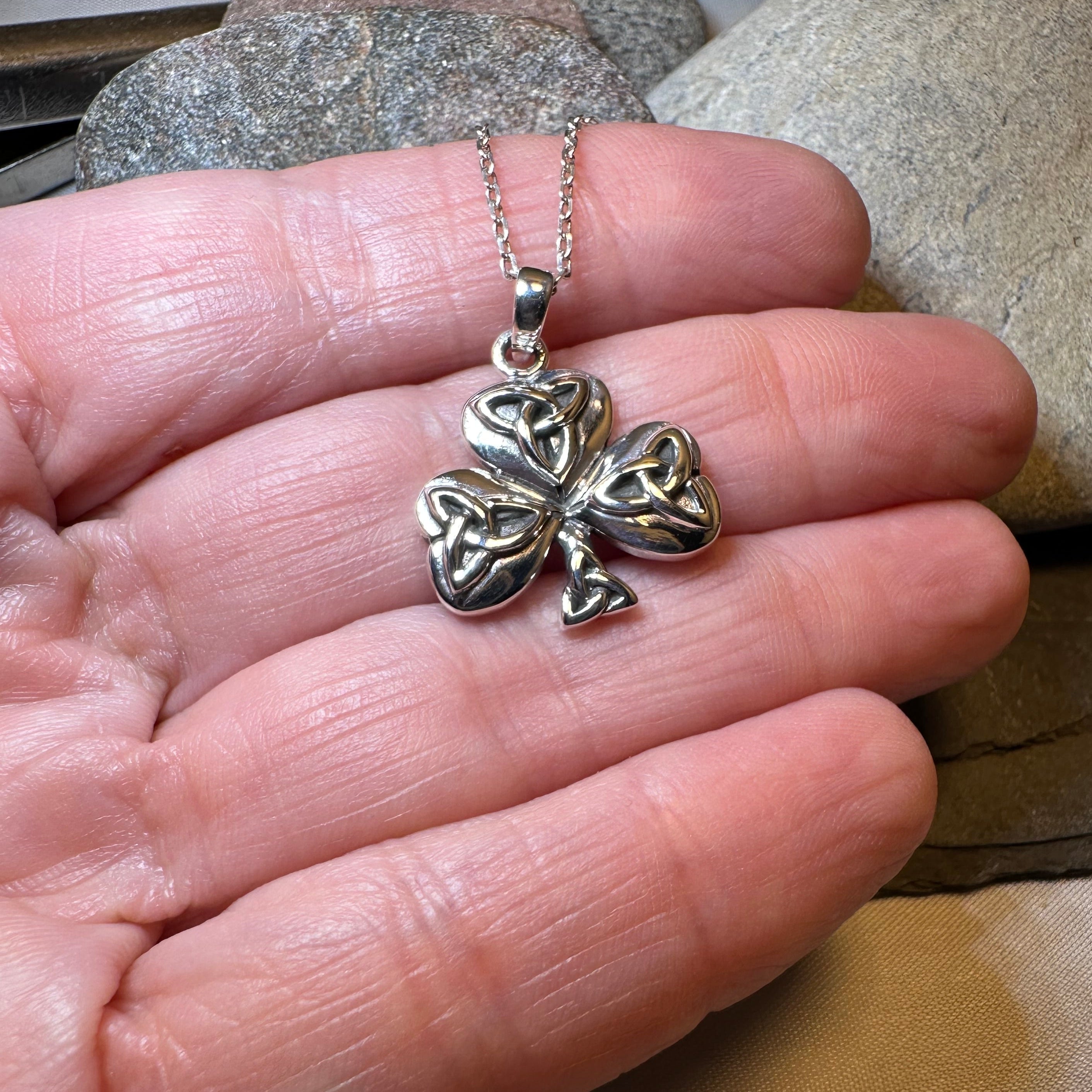 Peridot Shamrock Necklace