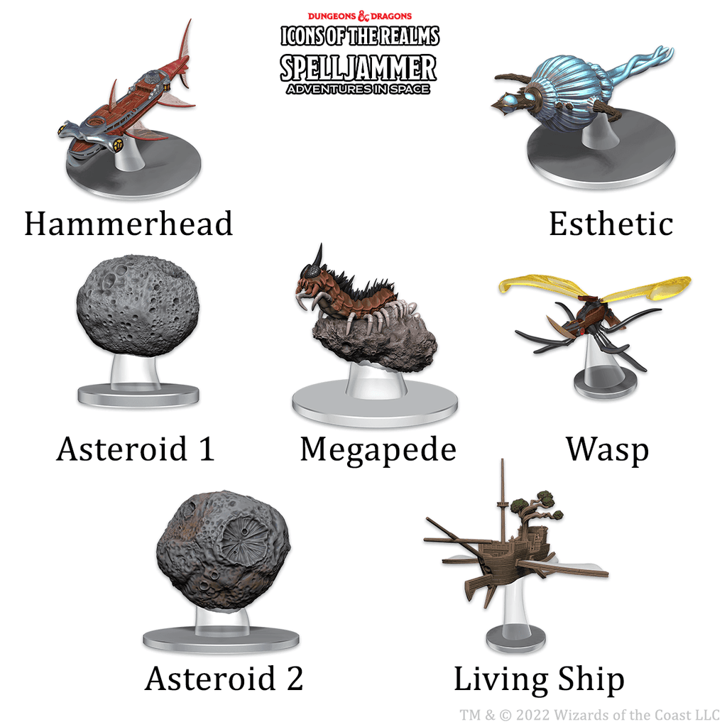 D&D: Icons of the Realms - Ship Scale - Asteroid Encounters - 