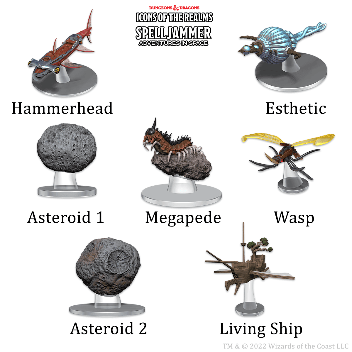 D&D: Icons of the Realms - Ship Scale - Asteroid Encounters - 