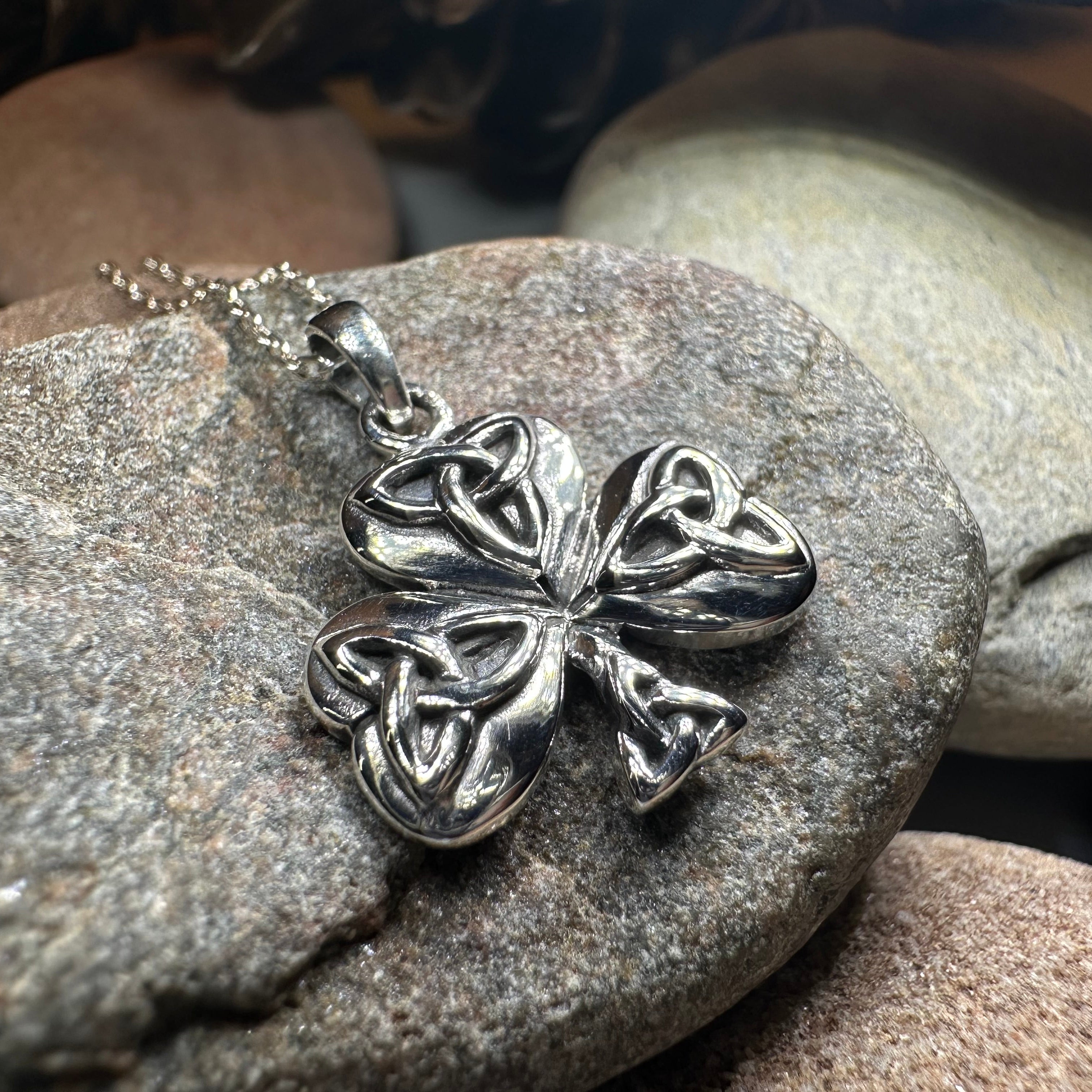 Peridot Shamrock Necklace