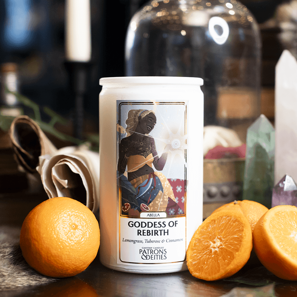 Cantrip Candles - Abella, Goddess of Rebirth 16 oz. - 