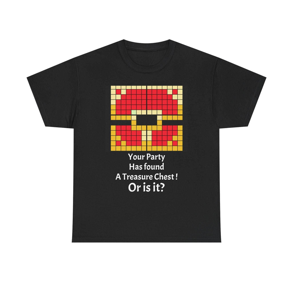 Your party has found a treasure chest! Unisex Heavy Cotton Tee - Black / S