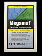 [Preorder] Megamat® 1" Reversible Blue-Green/Black-Grey Squares/Hexes (34½" x 48" Playing Surface) [Multiple Options]