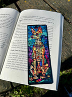 Day of the Dead Dog Bookmark - Colorful Sugar Skull Dog, Perfect for Dog Lovers and Book Lovers, Unique Gift