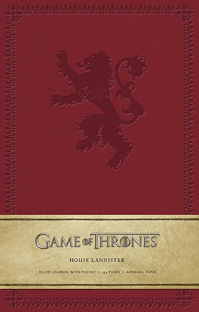 Game of Thrones: House Lannister Hardcover Ruled Journal (Large)