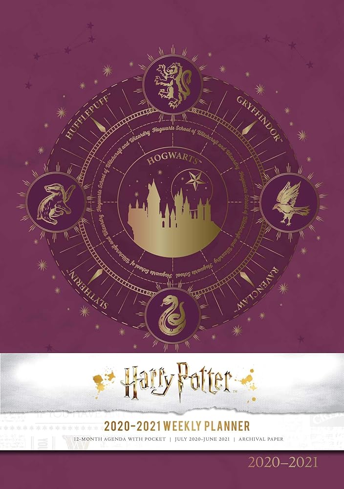 Harry Potter 2020-2021 Weekly Planner