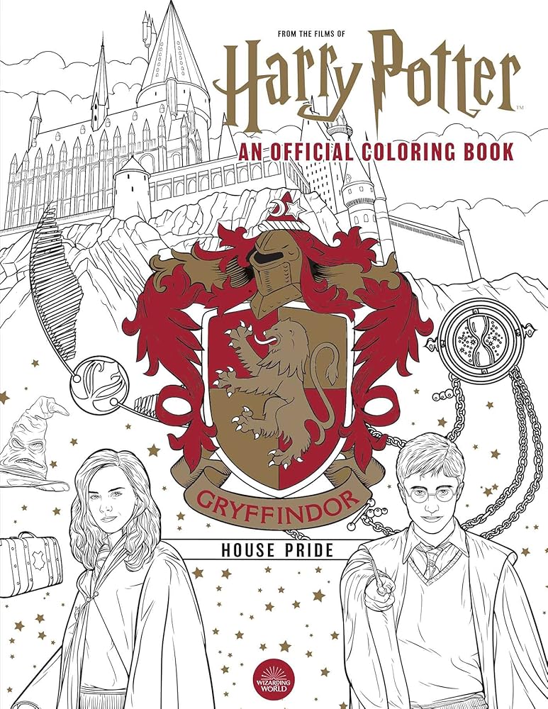 Harry Potter: Gryffindor House Pride: The Official Coloring Book: (Gifts Books for Harry Potter Fans, Adult Coloring Books)