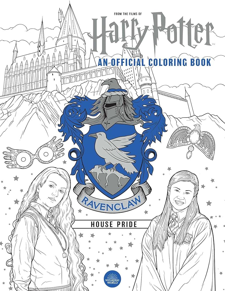 Harry Potter: Ravenclaw House Pride: The Official Coloring Book: (Gifts Books for Harry Potter Fans, Adult Coloring Books)