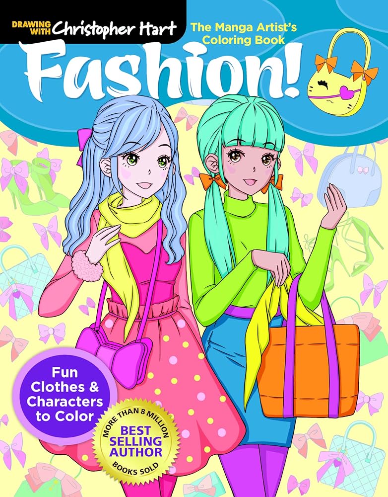 The Manga Artist's Coloring Book: Fashion!: Fun Clothes & Characters to Color
