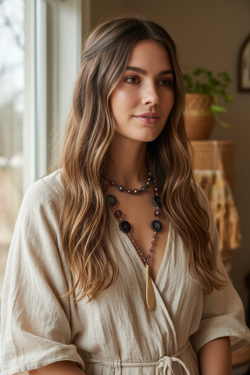 Gibson Girl Long Necklace
