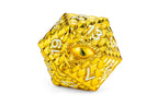 D&D Dragon Scale Metal Dice Set — Gold