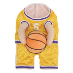 Creative Dog Basketball Costume With Ball