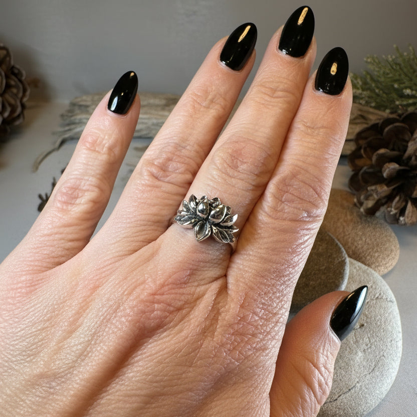 First Bloom Lotus Ring