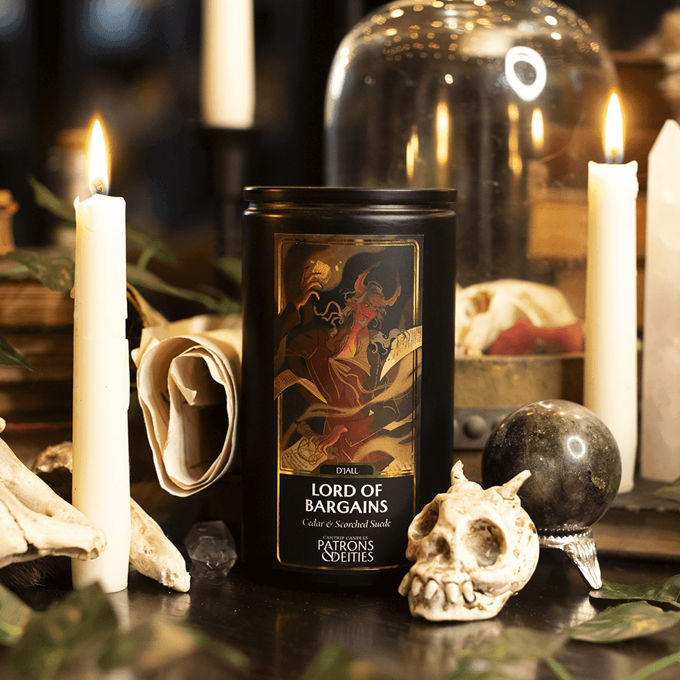 Cantrip Candles - D'Jall, Lord of Bargains 16 oz. - 