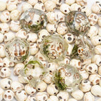 Skull Dice w/ Moss Halloween Resin 7-Dice - 